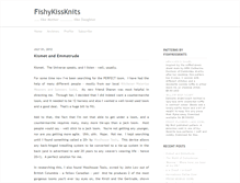 Tablet Screenshot of fishykissknits.com